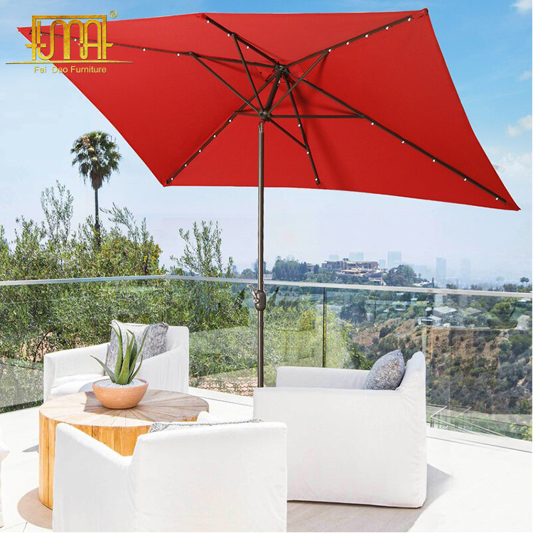 Patio Garden Furniture Aluminum Outdoor Restaurant Decorative Outdoor Umbrella