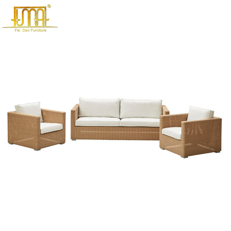 Outdoor Furniture Garden Chester Reclining 3 Seat Lounge Sofa