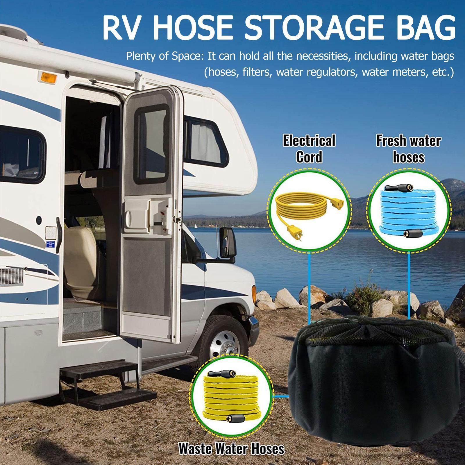 RV Cable Storage Bag Hose Bag Caravan Camping RV Cable Car RV Cable Bag Hose Organizer Organizer Waterproof Accessories Sto D6R5