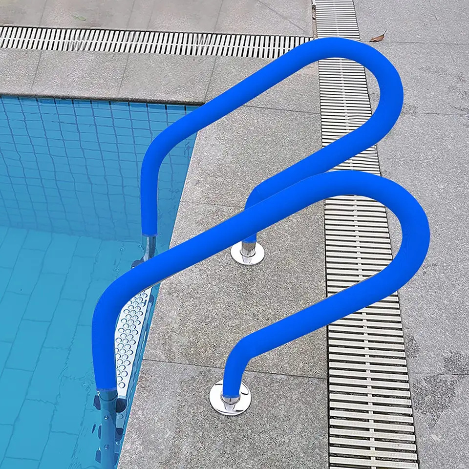 Factory High-quality Swimming Pool Diving material zipper style handrail set condom escalator set swimming pool accessories