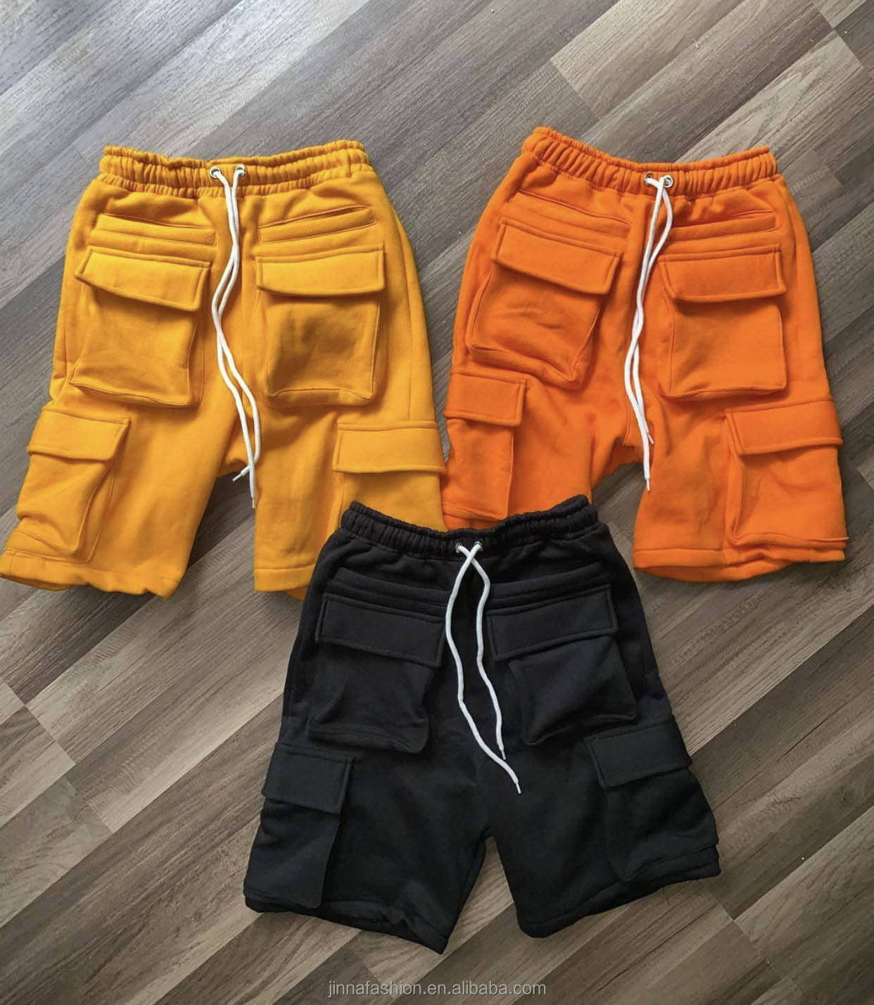 New Design Mens Fleece Street Cargo Shorts Custom Cotton Nylon 6 Pocket Cargo Shorts Men Half Pants 5 Inch Inseam Shorts