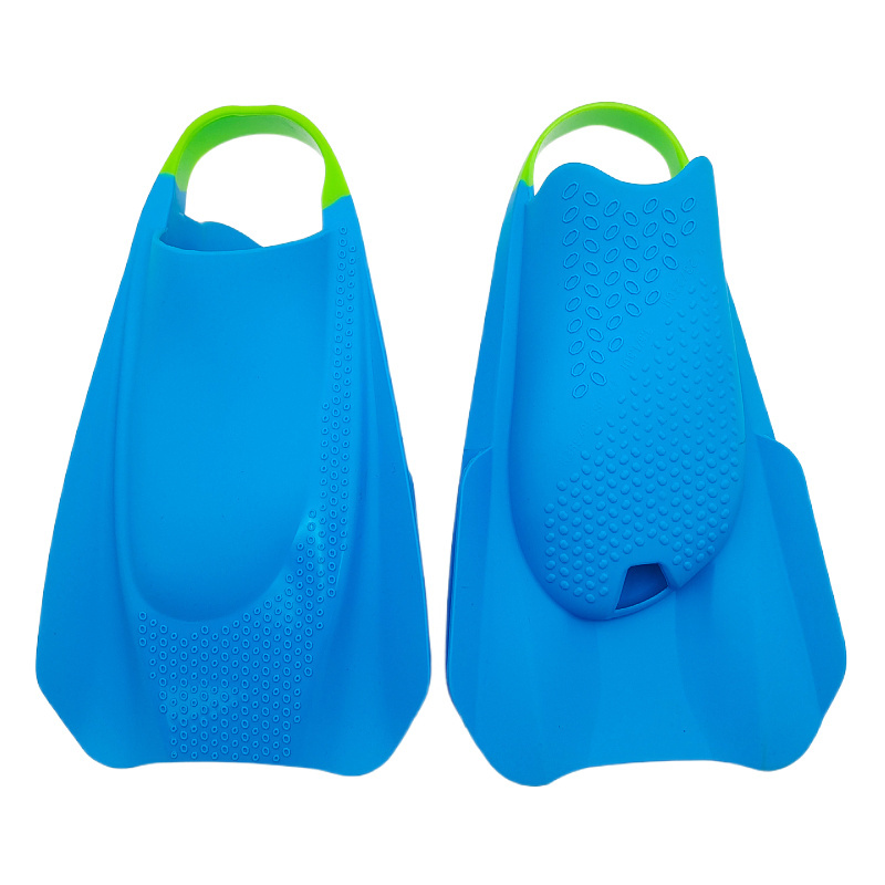 M Swim Training Fins Comfortable Silicone Lap Swimming Short Blade Floating Flippers with Mesh Bag for Adults Snorkeling