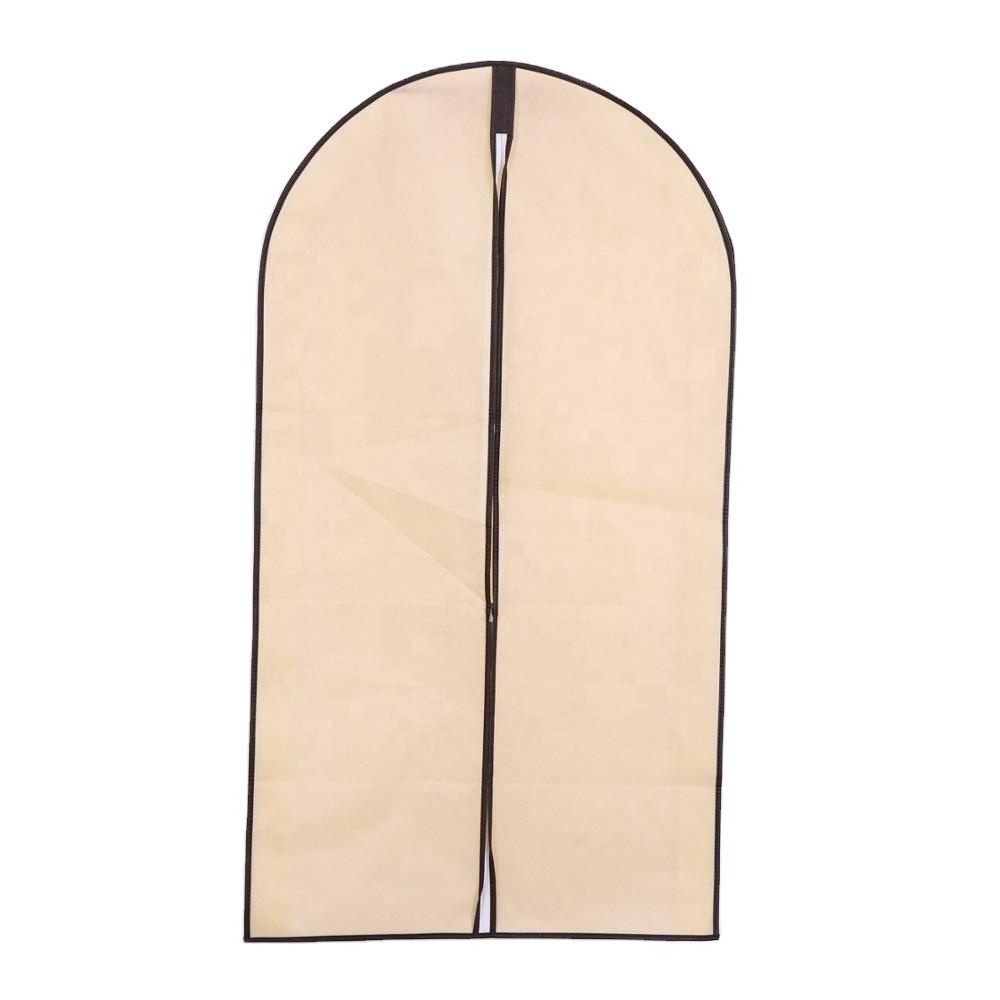 Non woven clear clothes Suit Fold garment bag dress cover for dress