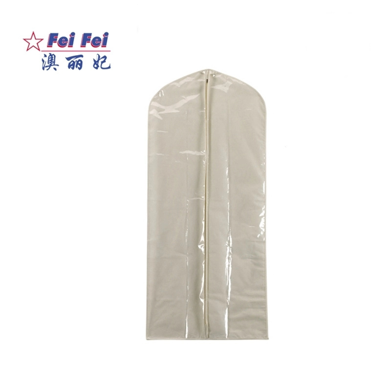 Non woven clear clothes Suit Fold garment bag dress cover for dress