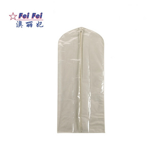 Non woven clear clothes Suit Fold garment bag dress cover for dress