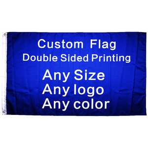 48h Outdoor All Countries Any Size Logo Color Digital Cotton Polyester Fabric Double-sided Custom Printing 3x5 Flag