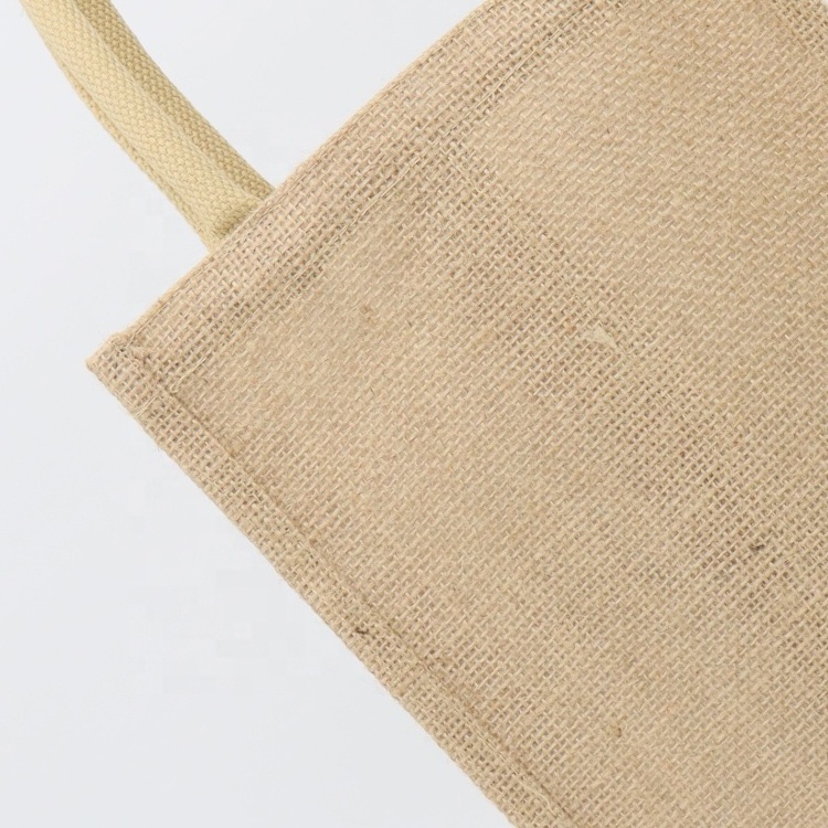 custom print reusable hemp jute tote shopping burlap bags with logo