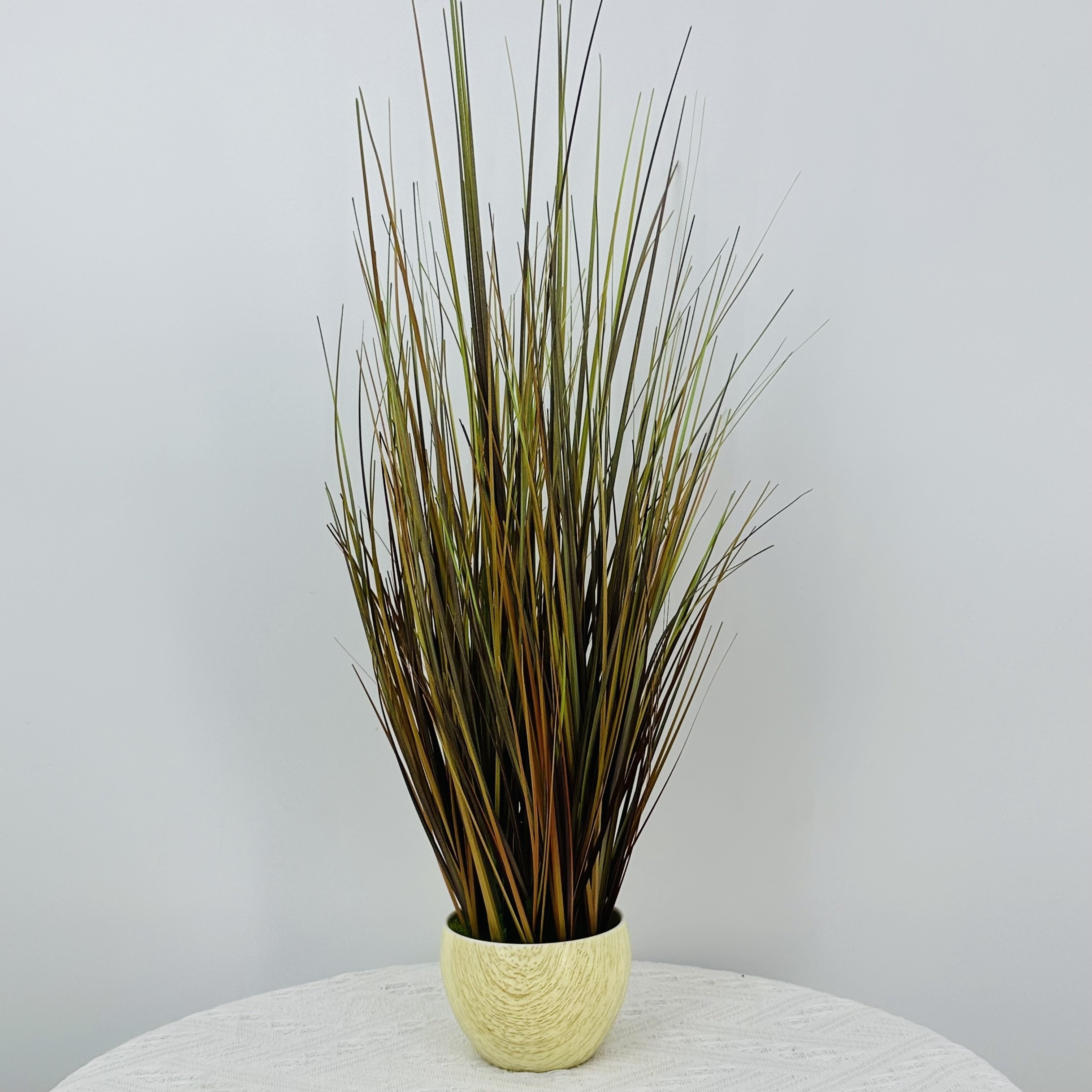 PJ-006  Artificial Round Small flower pot Simulation Grass Mood Personalized Small Plants Simulation Withered Grass Onion Grass