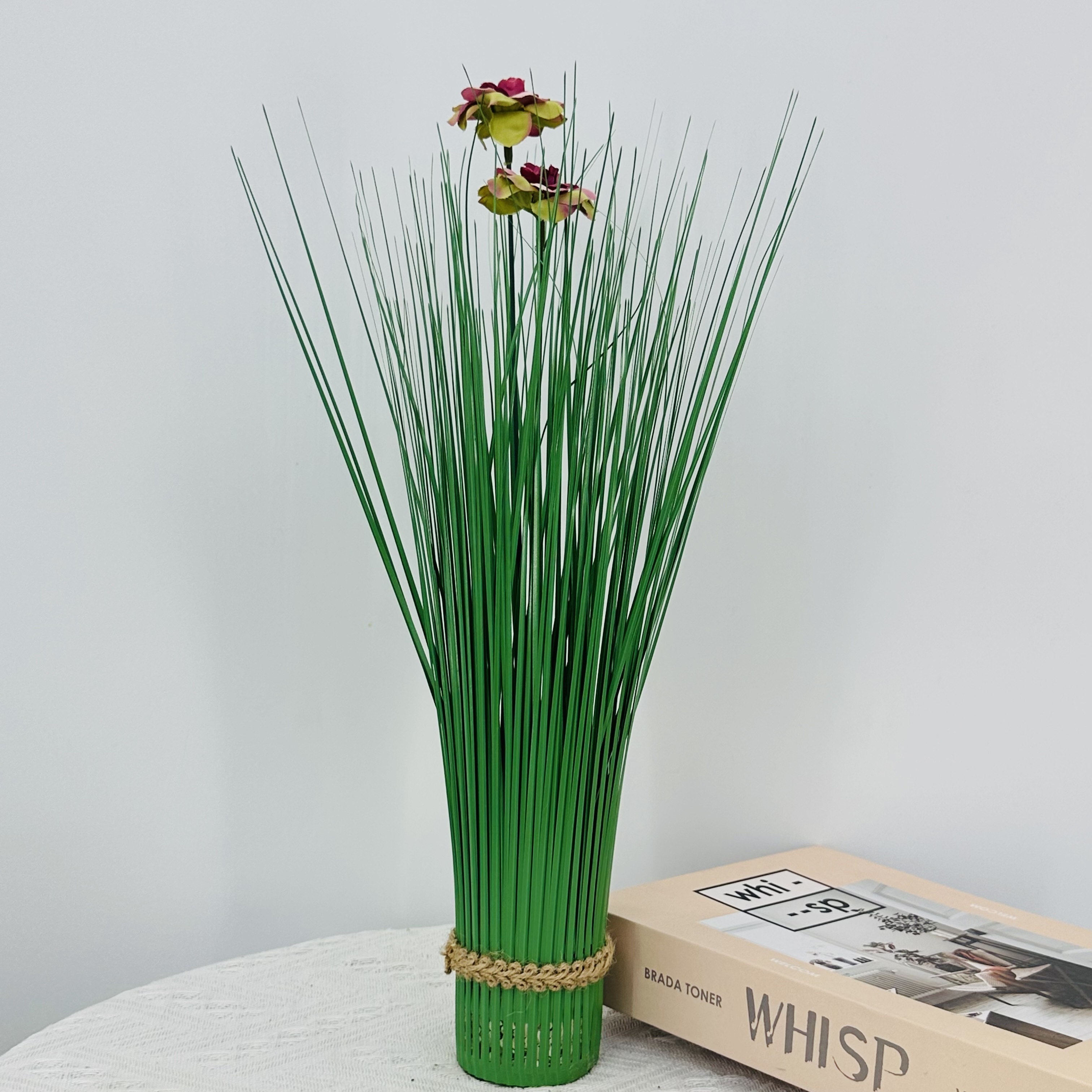 TC-005 Simulation Flower Artificial Plant Tube Grass Indoor Outdoor Garden Ornament Decoration Green Onion Grass