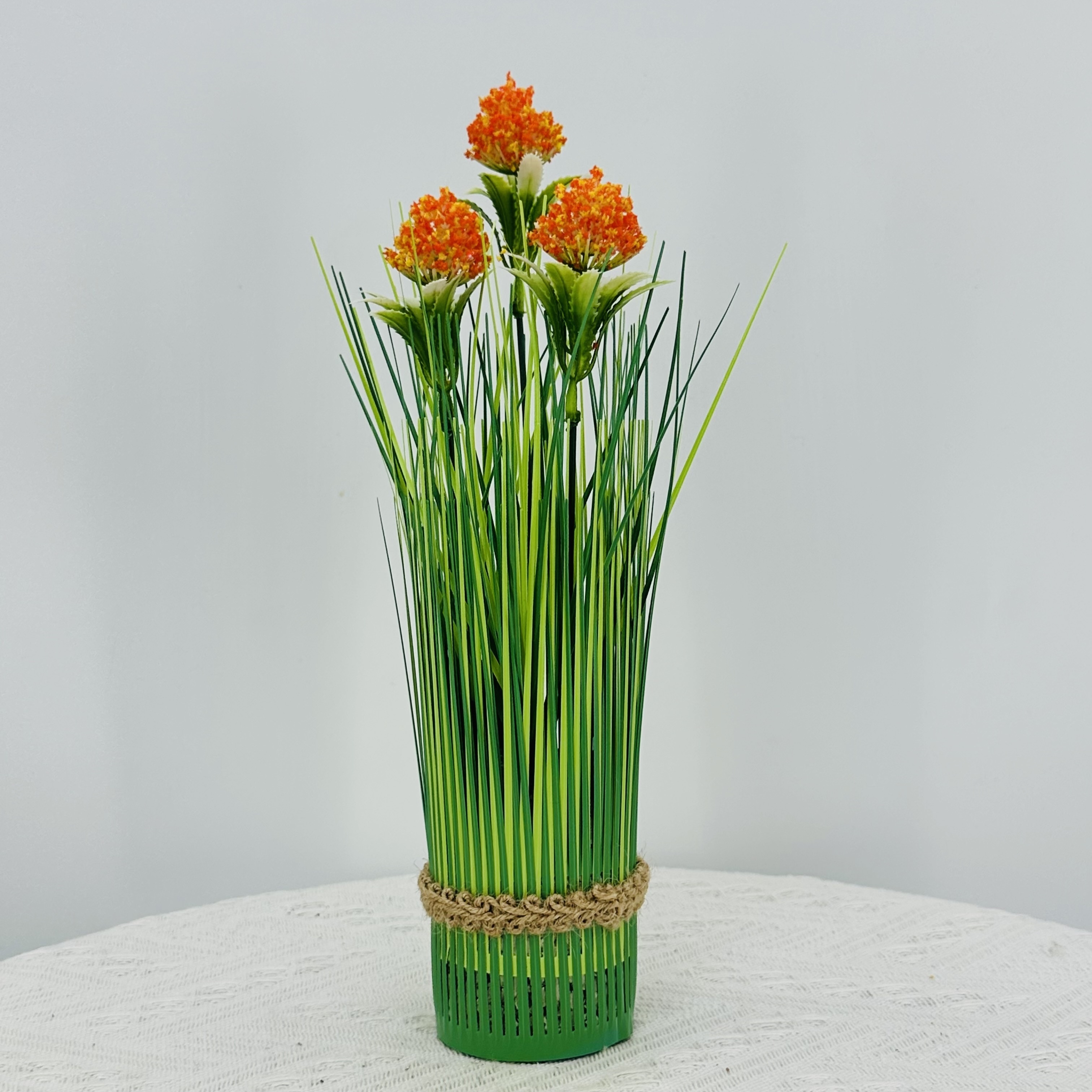 TC-045 Kaleidoscope Artificial Household Simulation Delicate PVC Delicate Potted Plants Tulle Flowers Horticultural Onion Grass