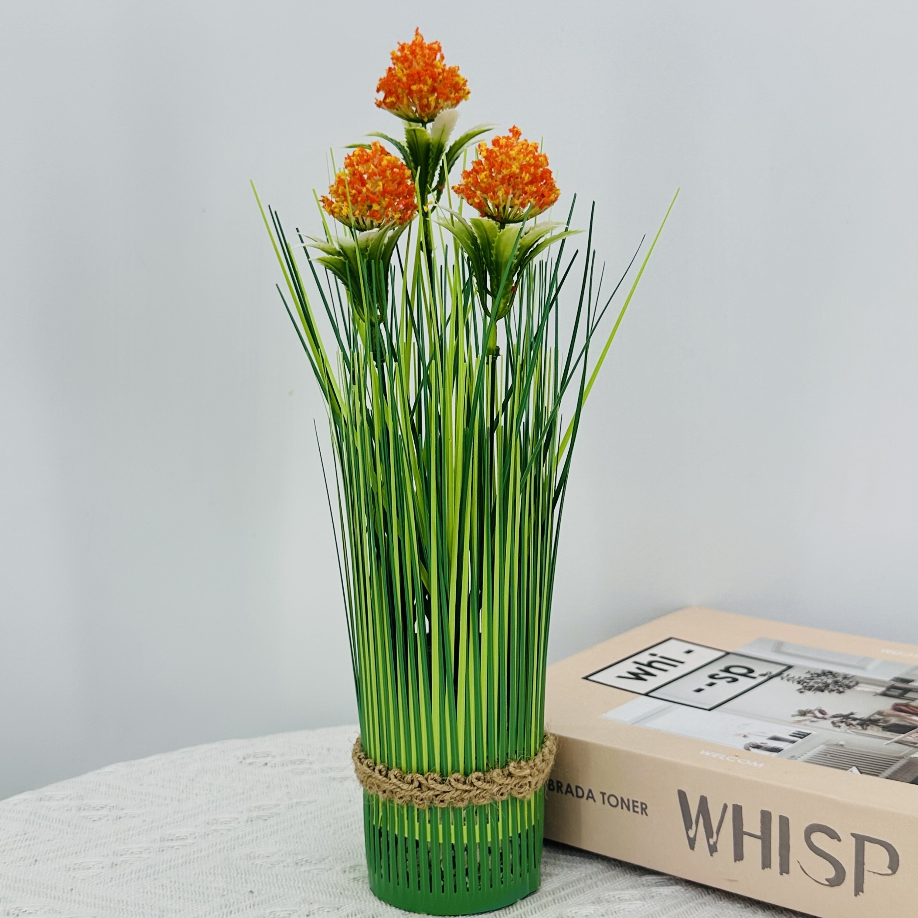 TC-045 Kaleidoscope Artificial Household Simulation Delicate PVC Delicate Potted Plants Tulle Flowers Horticultural Onion Grass