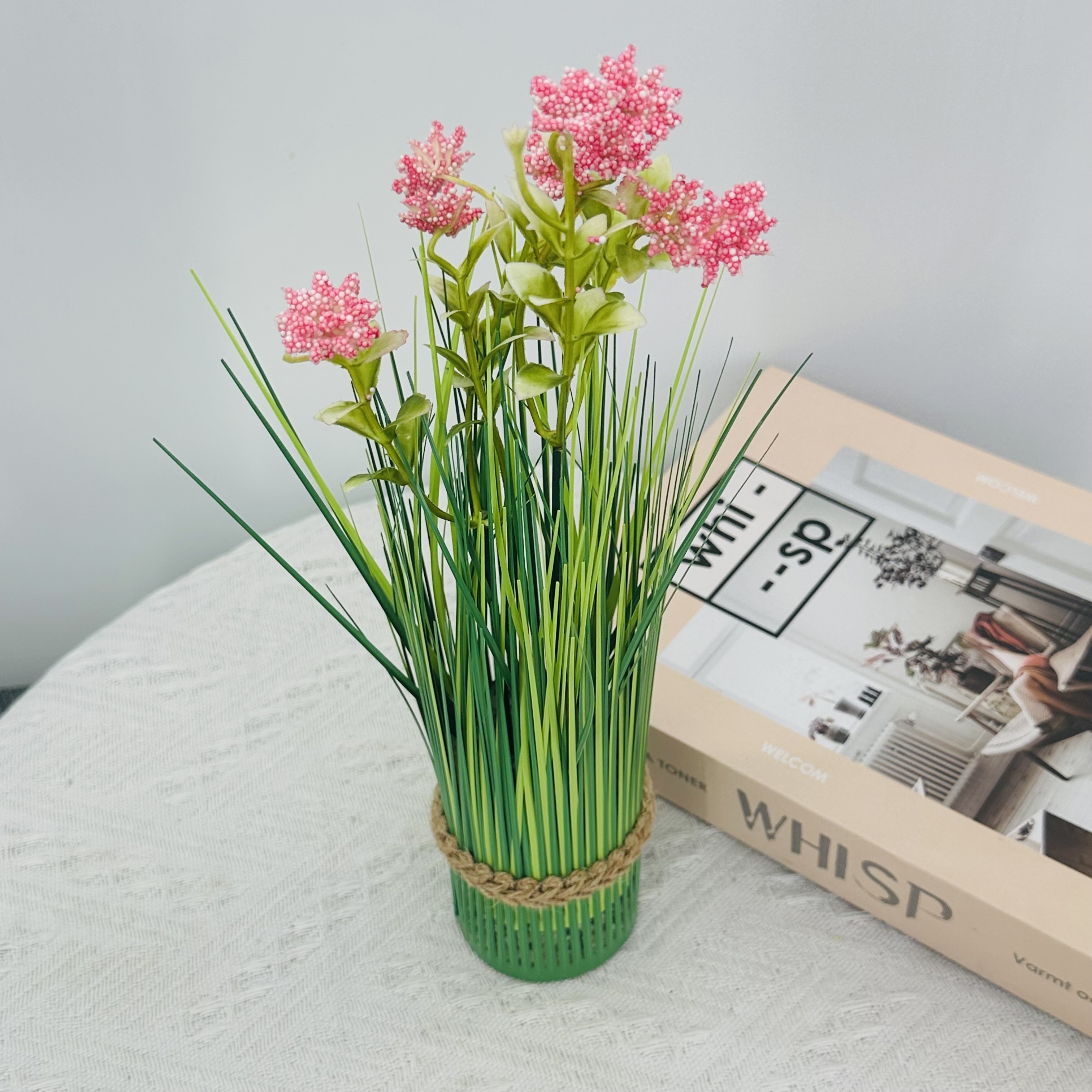 TC-036 Kaleidoscope Artificial Household Simulation Delicate PVC Delicate Potted Plants Tulle Flowers Horticultural Onion Grass