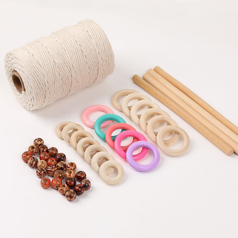 DIY Macrame Supplies Best for Macrame Plant Hanger Wall Hanging 3mm x 109yards Natural Cotton Macrame Cord Kit