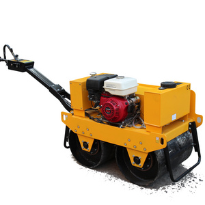 CE 600KG Diesel Gasoline Petrol Tandem Road Roller Compactor Vibratory Roller Engine South Korea Philippines Provided Algeria