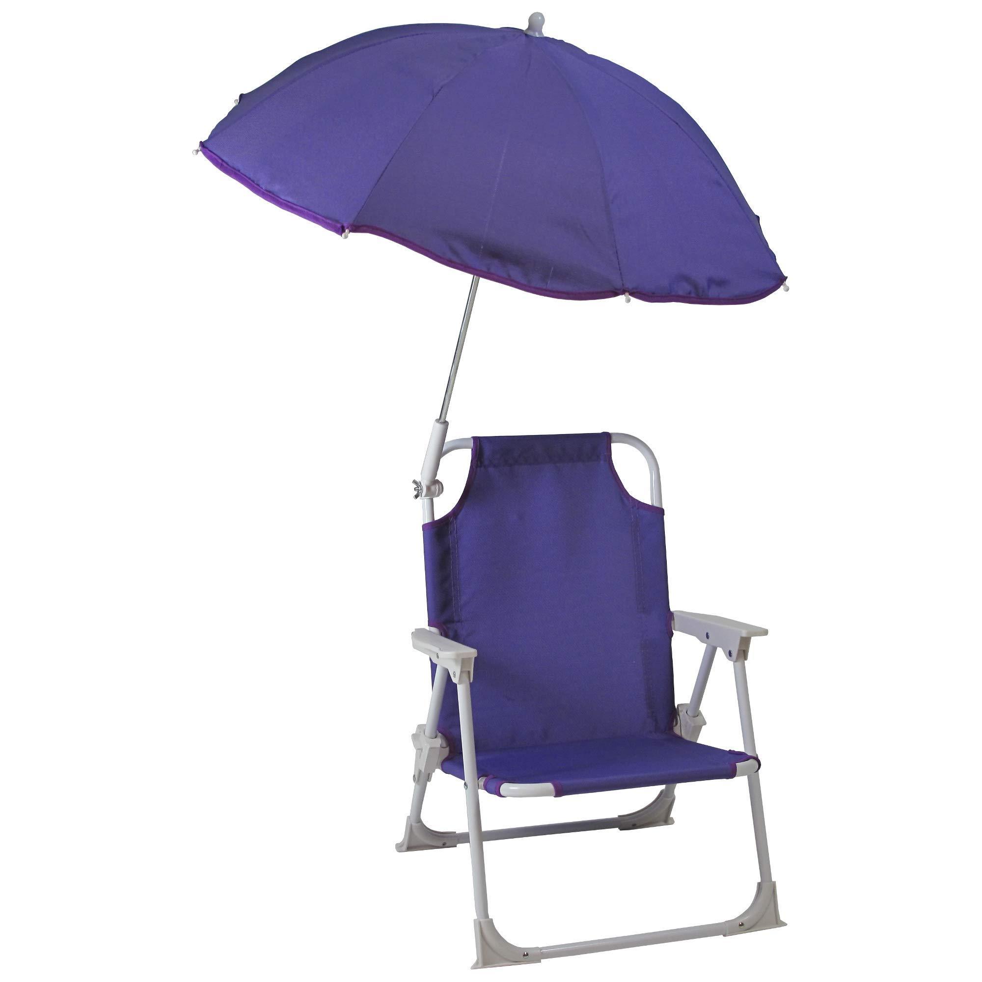 Beach Chair with Umbrella  Lawn Chair Children's Outdoor Lounger Easy to Carry  Suitable for Outdoor, Beach, Camping