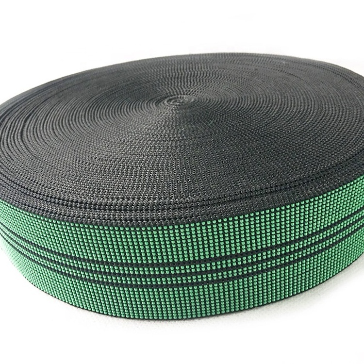 Customized Furniture Green Elastic Pp Webbing Sofa elastic band