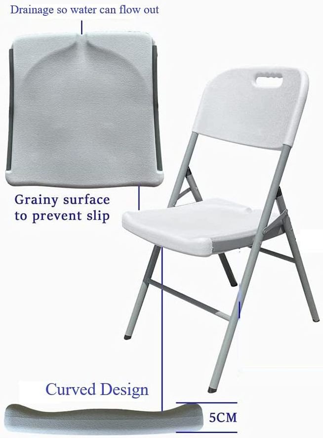 Wholesale Outdoor Portable Cheap Foldable Plastic Chairs White Plastic Folding Chairs Sillas Plegables for Events Wedding Party