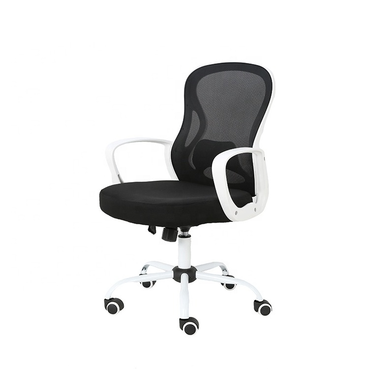 Computer Chair Mid Back Mesh Desk Chair Executive Adjustable Stool Rolling Swivel Chair