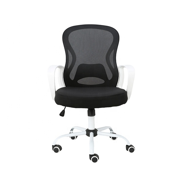 Computer Chair Mid Back Mesh Desk Chair Executive Adjustable Stool Rolling Swivel Chair