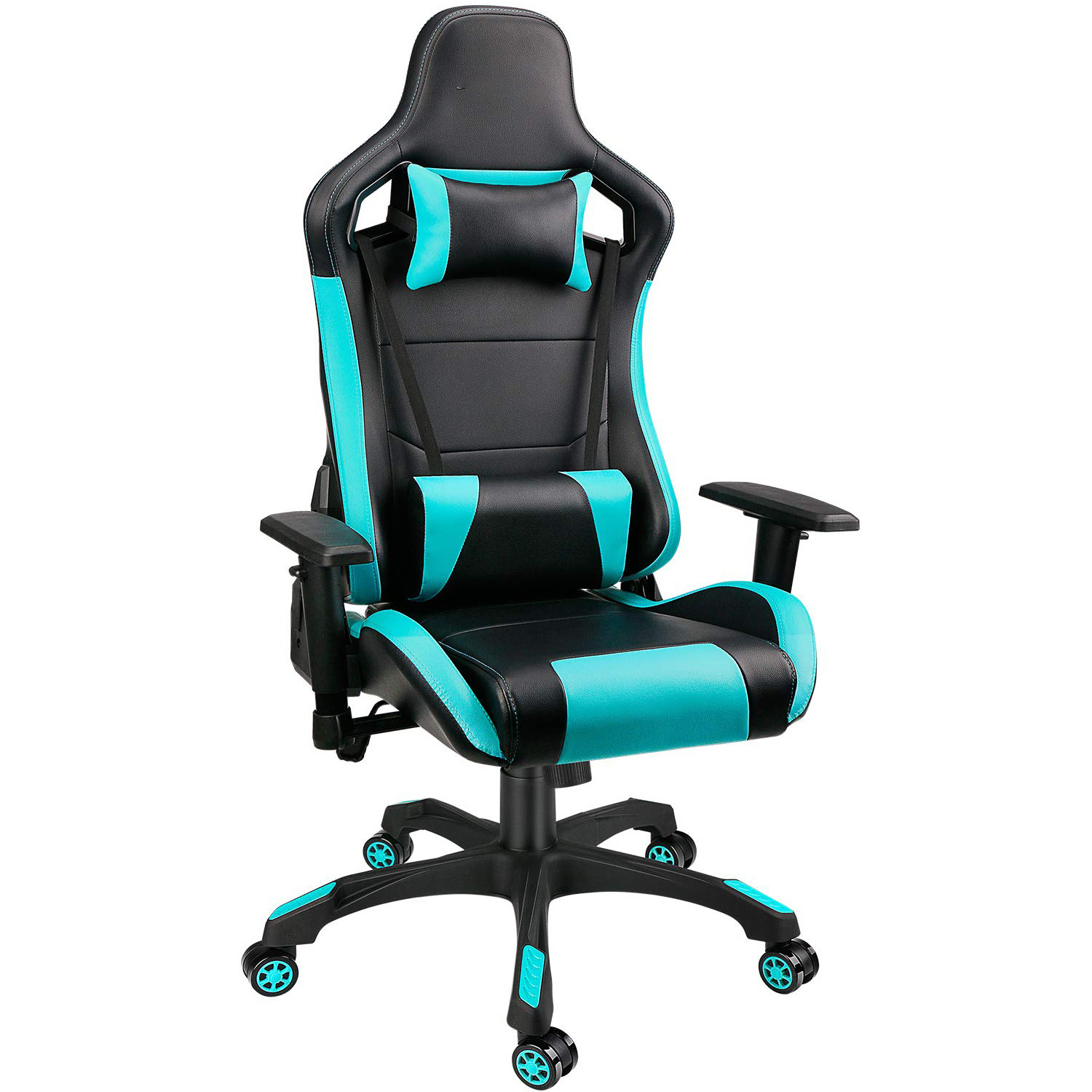 ALINUNU Gaming Chair with Pocket Spring Cushion, Ergonomic Computer Chair High Back, Reclining Game Chair Pu Leather