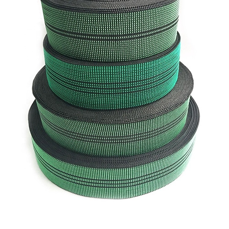 Customized Furniture Green Elastic Pp Webbing Sofa elastic band