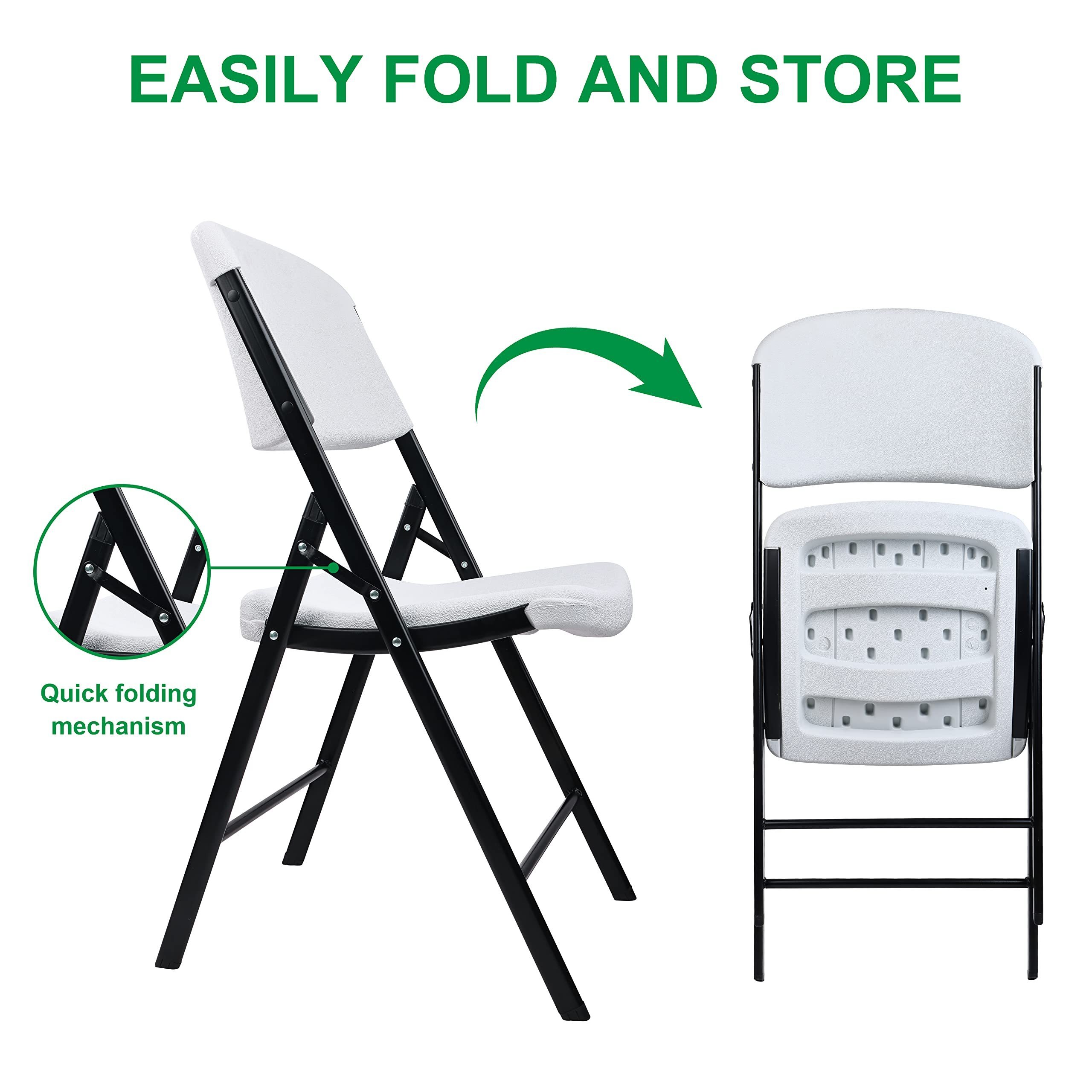 Wholesale Outdoor Portable Cheap Foldable Plastic Chairs White Plastic Folding Chairs Sillas Plegables for Events Wedding Party