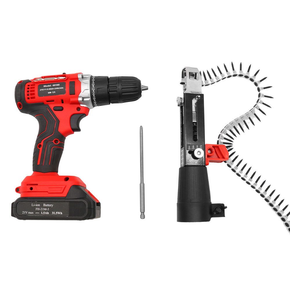 New Power Tools Li-ion Battery Cordless Nail Gun Machine Portable Collated Concrete Wall Screws Chain Cordless Nail Gun