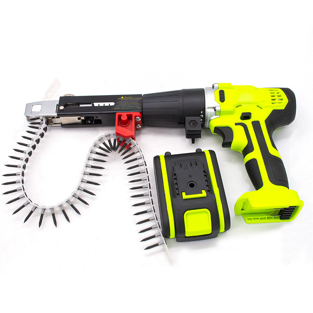 2024 New Product Li-ion Portable Collated Concrete Wall Screws Chain Cordless Nail Gun Electric Screw Gun