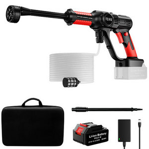 21V Car Washer Cordless Lithium Battery Portable High Pressure Water Gun Portable Car Washer for House Use