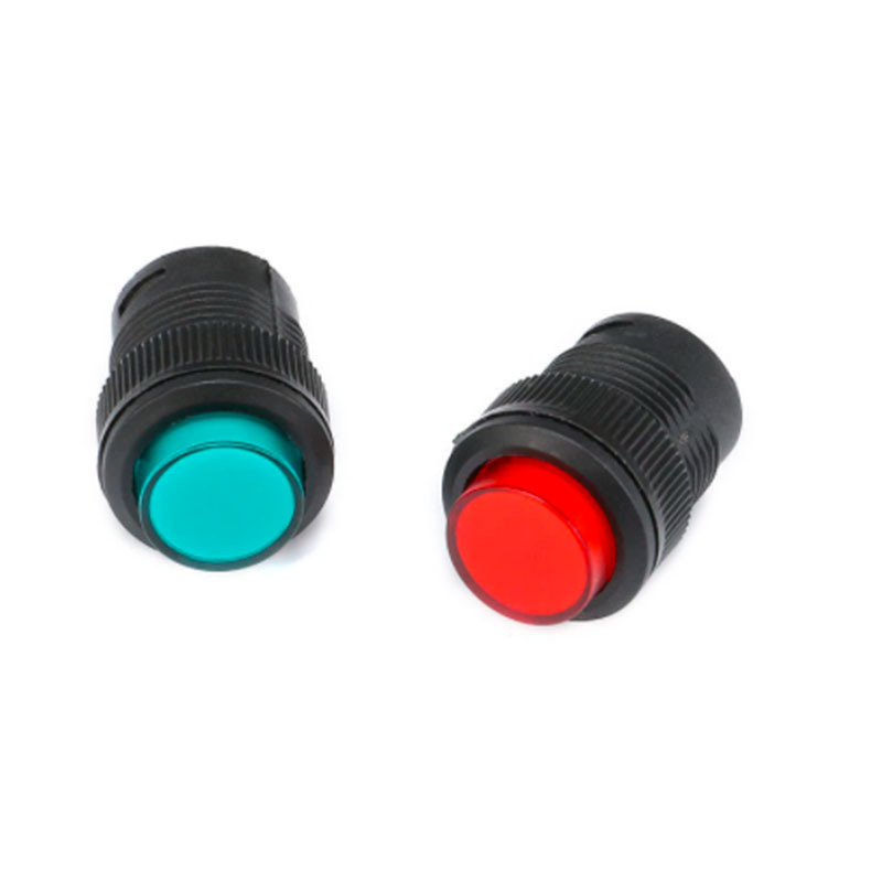 R16-503AD With LED red white blue green yellow led  Self-locking (Non Self-locking) 16MM Push button Round switch with lamp