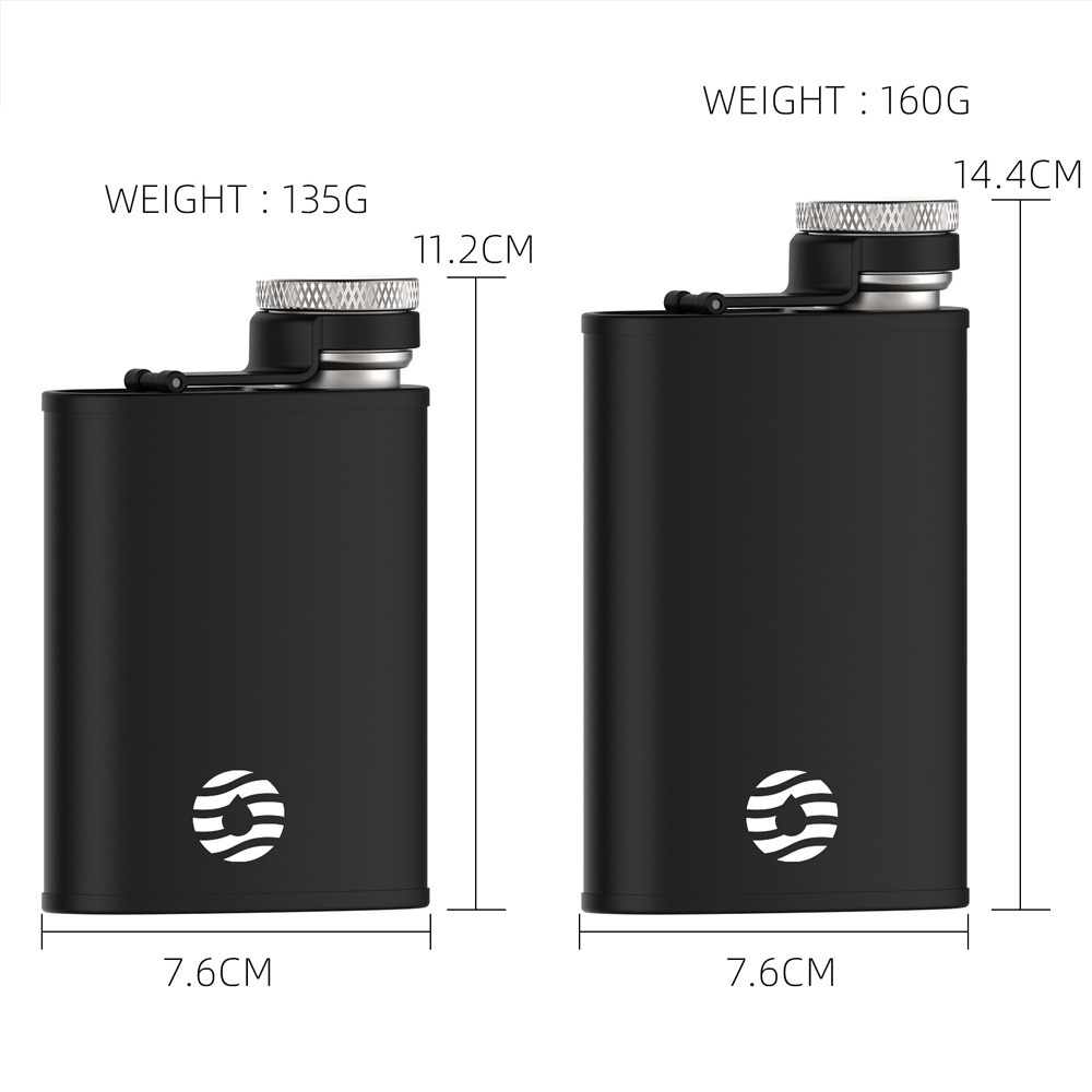 FEIJIAN Hip Flask 8oz/240ml Portable Stainless Steel Flagon Wine Pot Travel Drinkware Liquor Whiskey Alcohol Flask