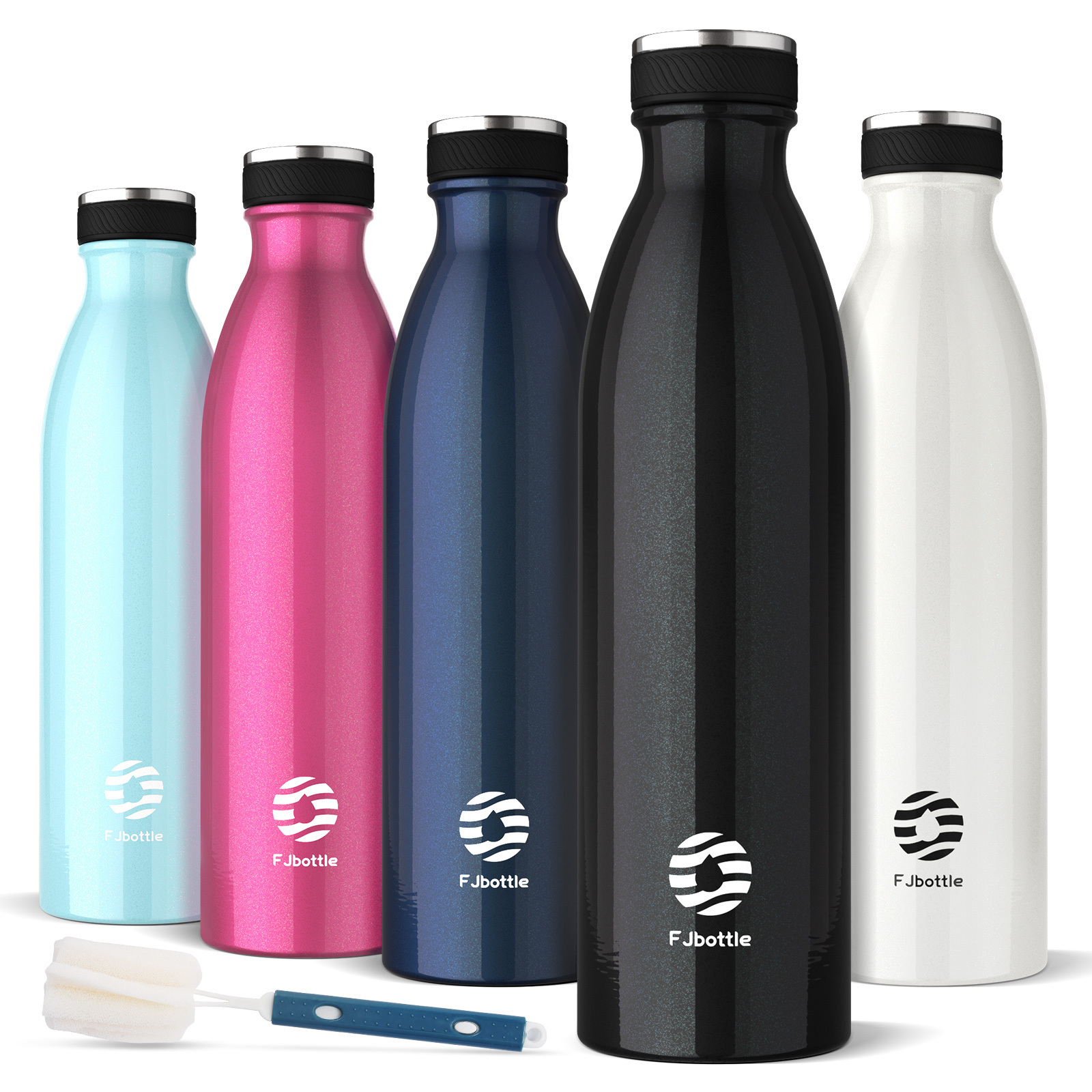 Wholesale  Double Wall Vacuum Insulated Stainless Steel Water Bottle  Custom Red White Blue Metal flask