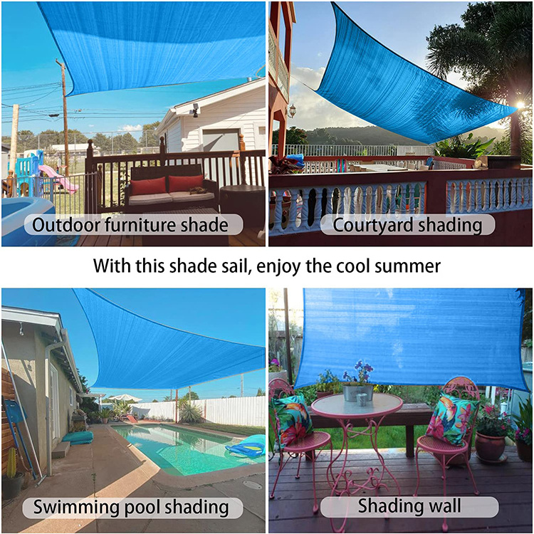 2/3/3.6/5m 12' x 12' x 12' triangle sun shade sail canopy