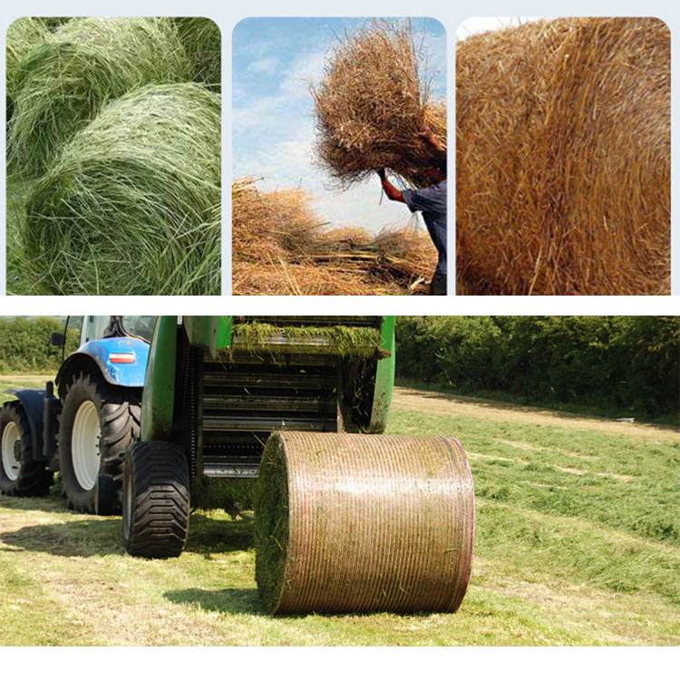 Good price Silage Tarp Custom Size Silage Film Mulching plastic hdpe mesh slow feed hay nets for horses, round hay bale net