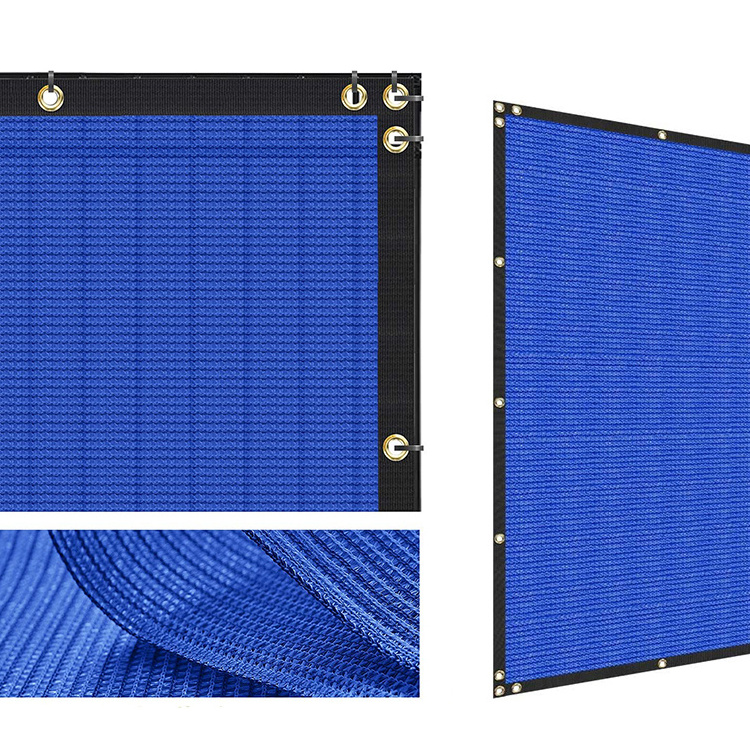 blue construction fence screen /expandable fence privacy screen for balcony/balcony side screen