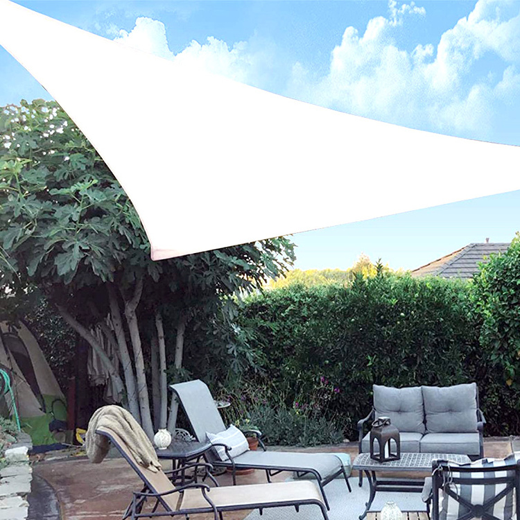 white color hotel polyester sun shade sail outdoor, waterproof sun shade sail canopy patio