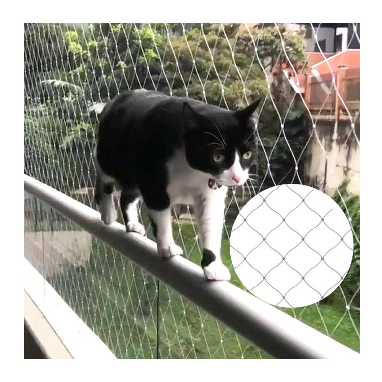 Mallas de seguridad para mascotas wholesale balcony protective fence cat net balcony, plastic mesh patio protective net for cats