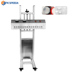 Automatic Continuous Plastic Bottle Heat Sealing Electromagnetic Induction Aluminum Foil Sealing Machines