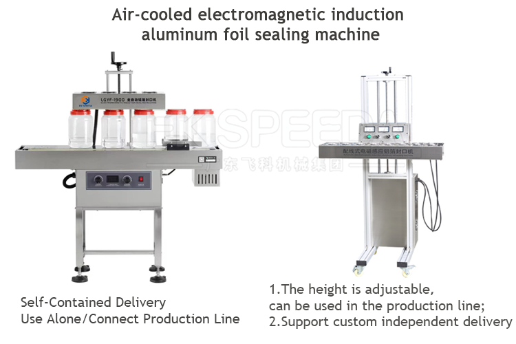 Automatic Continuous Plastic Bottle Heat Sealing Electromagnetic Induction Aluminum Foil Sealing Machines