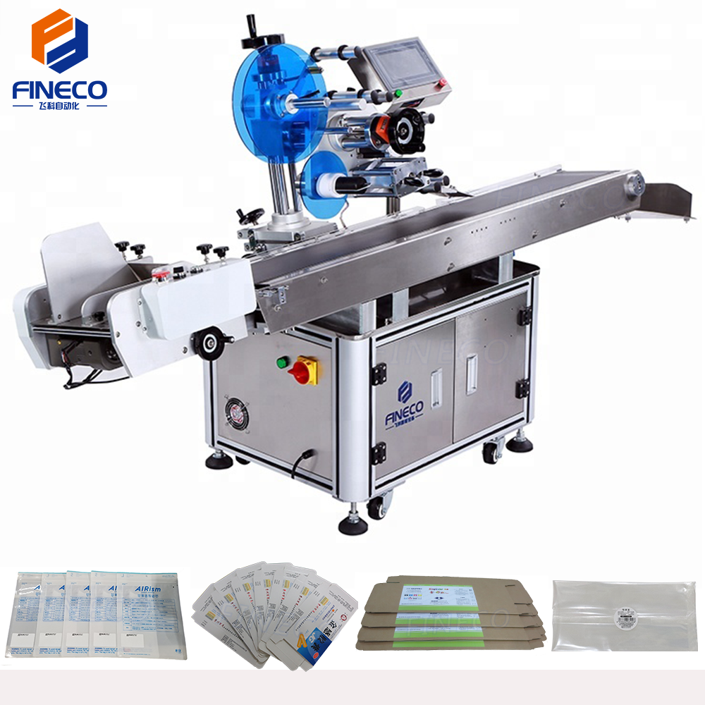 Good bag paper carton box applicator kraft paper sacks scratch card labeling machine for card labeling