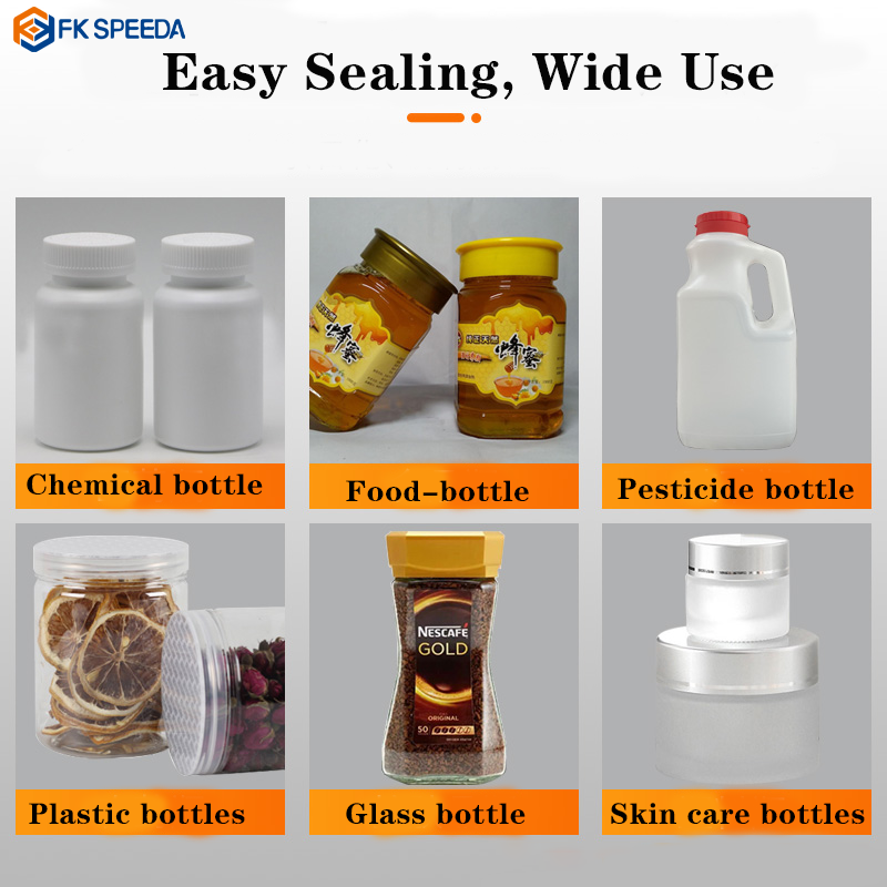 Automatic Continuous Plastic Bottle Heat Sealing Electromagnetic Induction Aluminum Foil Sealing Machines