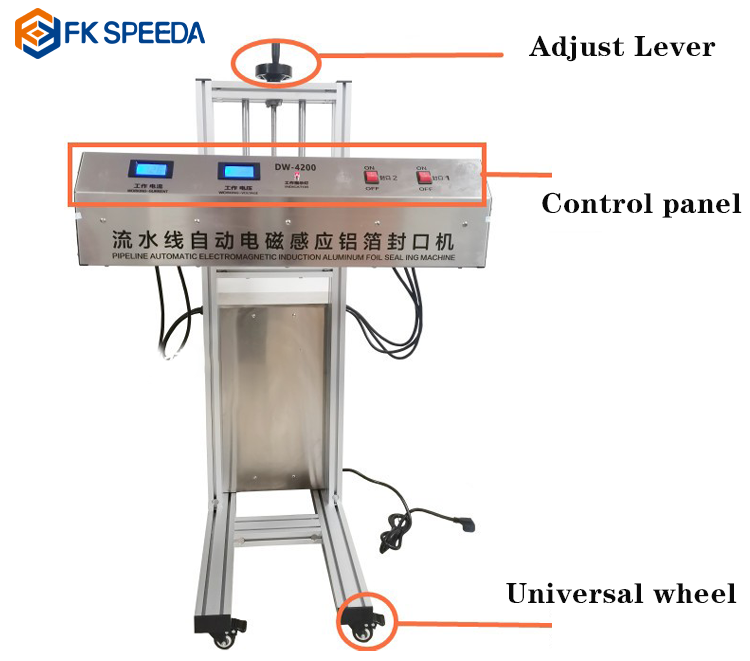 Automatic Continuous Plastic Bottle Heat Sealing Electromagnetic Induction Aluminum Foil Sealing Machines