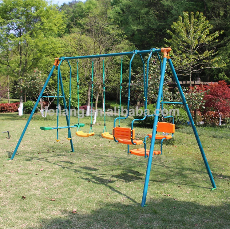 New Swing With 6 Seats Kids Metal Swing Sets Outdoor Equipment Customizable Play Sets