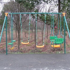 New Swing With 6 Seats Kids Metal Swing Sets Outdoor Equipment Customizable Play Sets