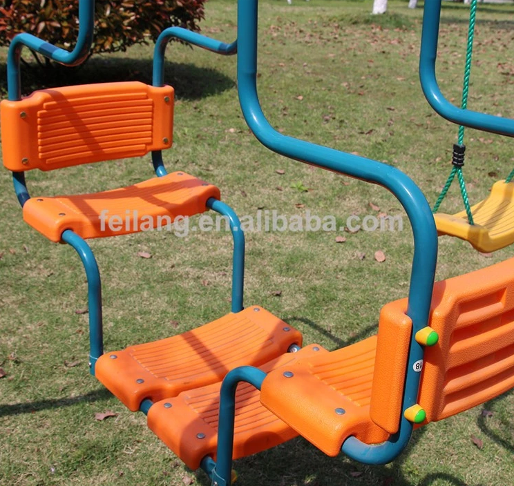 New Swing With 6 Seats Kids Metal Swing Sets Outdoor Equipment Customizable Play Sets