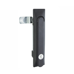 Zinc Alloy  Network Cabinet Door Swing Handle Plane Lock