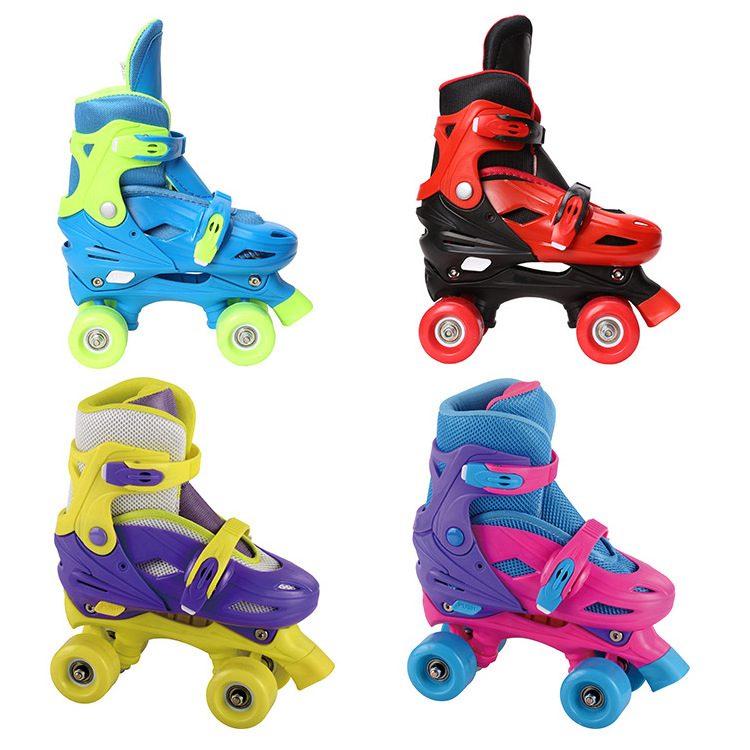 hot selling wholesales quads adjustable 4 PVC wheels  roller skates