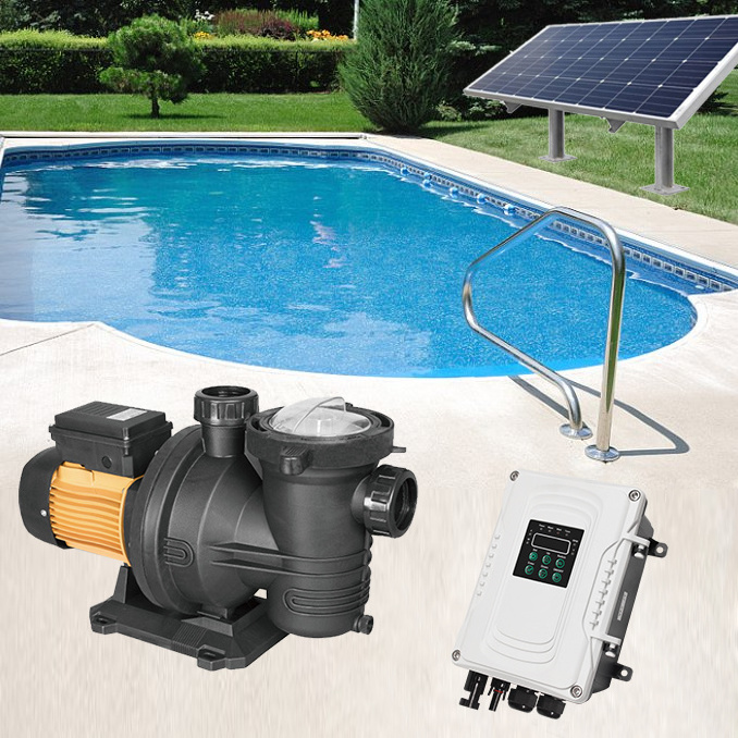 SJP series 48 volt dc solar powered surface water pump for swimming pool 500w 900W 1200W solar pool pump kit for Australia