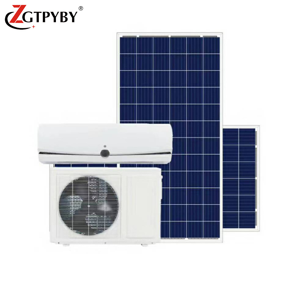 1.5HP AC/DC hybrid solar powered air conditioner for home heating and cooling