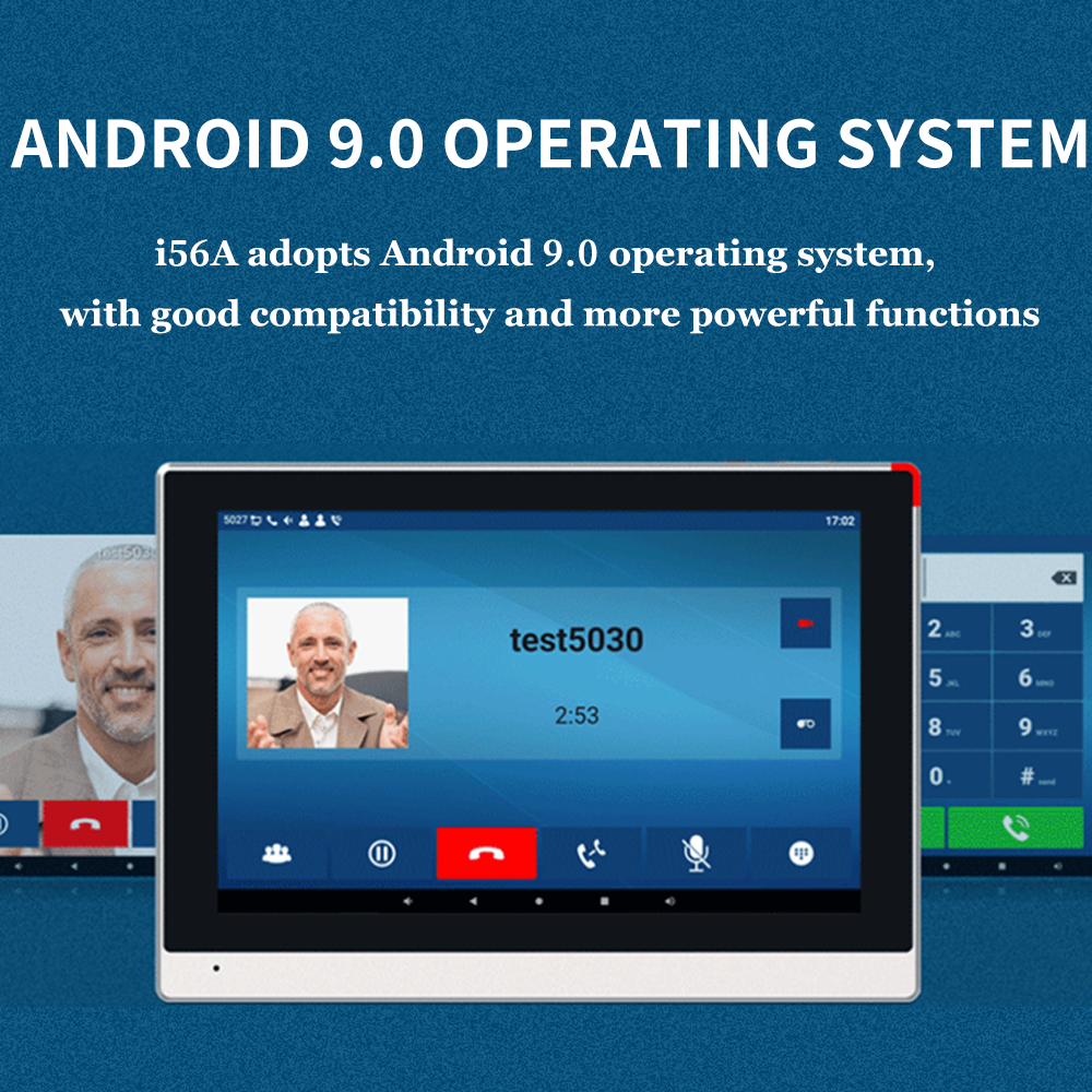 I56A 10.1-inch Touch Screen Voip Phone Android Broadcast Access Control SIP Indoor Station For Home